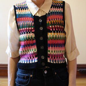 Vintage multicolor vest